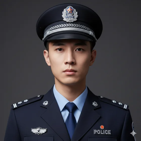 Policier — AI-generated portrait example 2